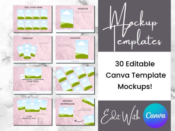30 Digital Products Mockup Templates: Elevate Your Listings
