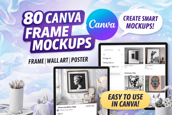 80 Canva Templates | Perfect for Digital Artists
