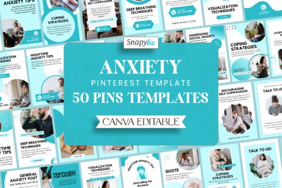 Anxiety Pinterest Templates: A Visual Guide for Wellness Coaches