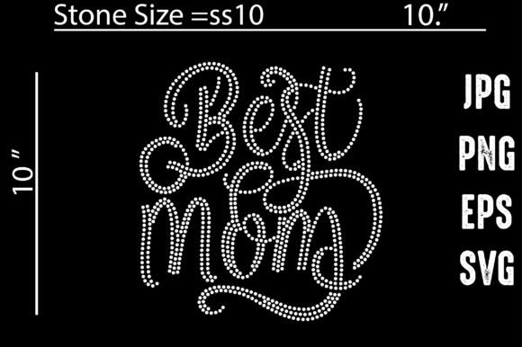 Best Mom Rhinestone Templates Design: A Sparkling Creative Asset