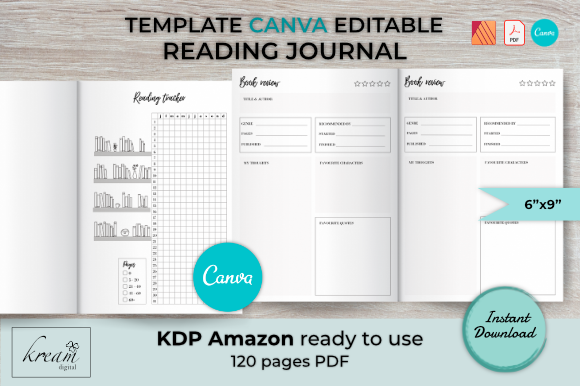 CANVA Reading Journal Templates: Your All-in-One Book Lover's Toolkit