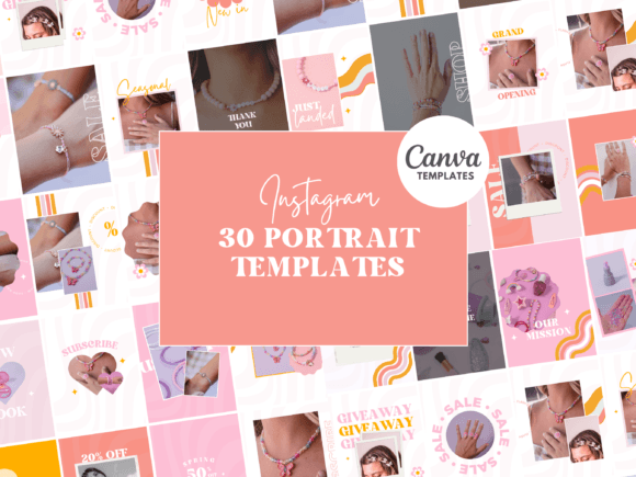 Elevate Your Feed: Peach Pink Instagram Canva Templates