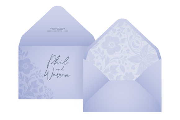 Envelope Set of Vector Templates Flowers: Design Assets for Every Occasion