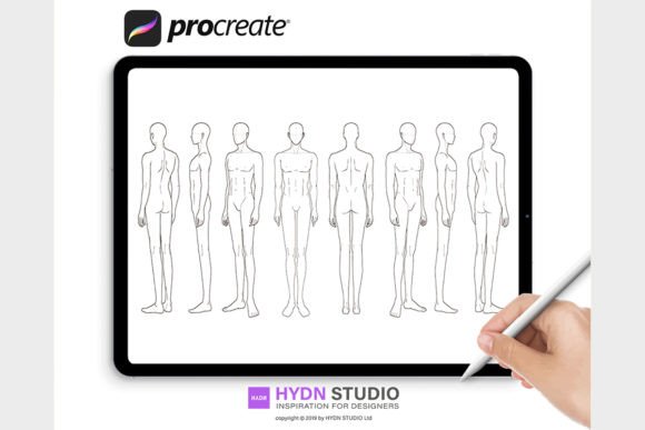 Fashion Figure Templates Men Procreate: Your Digital Design Shortcut