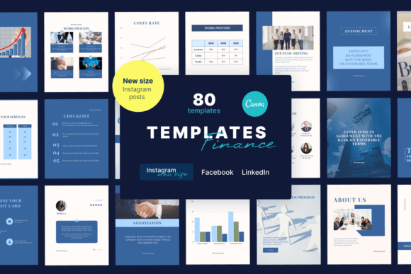Finance Canva Templates Bundle: Professional Design Assets