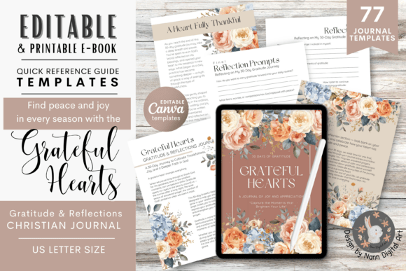 Gratitude Journal Templates Thanksgiving: A Faith-Based Design Asset