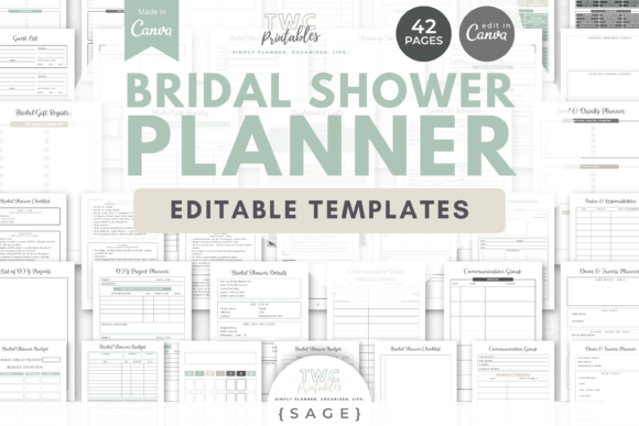 Master Your Event with Bridal Shower Planner Canva Templates 6
