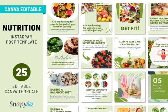 Streamline Your Strategy with Nutrition Instagram Templates