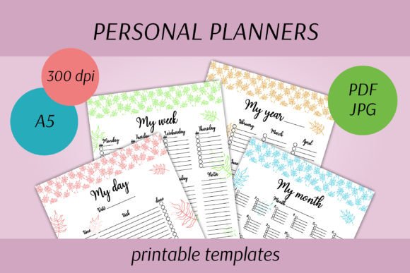 Tropical Minimalism: Master Your Schedule with Printable Planners