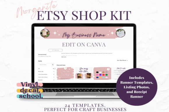 Your All-in-One Pink Shop Kit for Canva